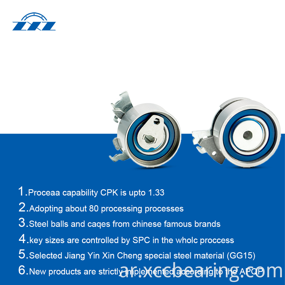 Tensioner bearings